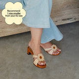 Harmony Heels in Hana Brown & Beige
