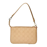 Aura Wristlet Bag in Beige