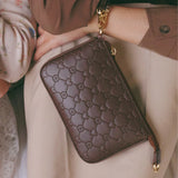 Aura Wristlet Bag in Espresso