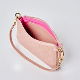 Aura Wristlet Bag in Dusty Pink