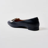 Bloom Ballerina Flats in Hana Black and Silver