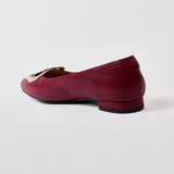 Bloom Ballerina Flats in Hana Maroon and Gold