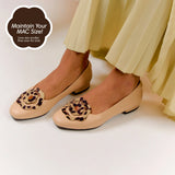 Bloom Ballerina Flats in Hana Beige and Leopard