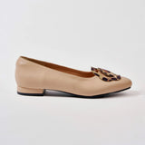 Bloom Ballerina Flats in Hana Beige and Leopard