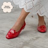 Bloom Ballerina Flats in Hana Red