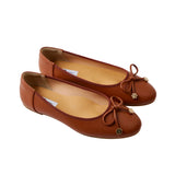 Classic Ballerina Flats in Camel Brown