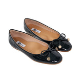 Classic Ballerina Flats in Glossy Black