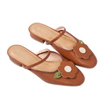 Cala Bloom Flats in Brown