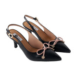 Classic Slingback Heels in Black