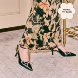 Classic Slingback Heels in Black