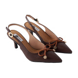 Classic Slingback Heels in Espresso