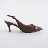 Classic Slingback Heels in Espresso
