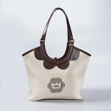 Coastal Reversible Bag in Brown Stripe