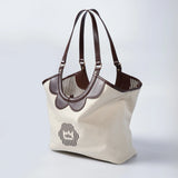 Coastal Reversible Bag in Brown Stripe