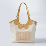 Coastal Reversible Bag in Mustard Stripe