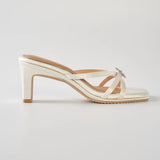 Diana Heels in Hana Jewel Ivory Satin