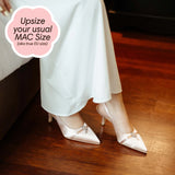Dawn Hana Slingback in Blush Satin