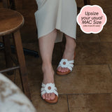 Dreamier in Hana White & Brown Flats