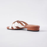 Dreamier in Hana White & Brown Flats