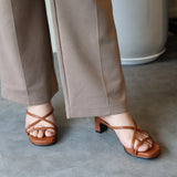 Elsa Heels in Brown