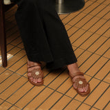 Grateful  in Hana Espresso Sandals