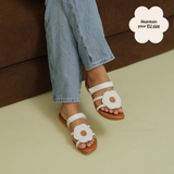 Grateful in Hana White Sandals