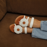 Grateful in Hana White Sandals