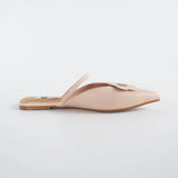 Hana Flats Mules in Beige