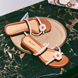 Hana OG Flats in Beige