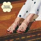 Hana OG Heels in Beige & Brown