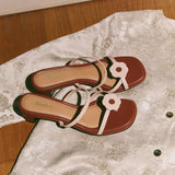 Hana OG Heels in Beige & Brown