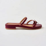 Hana OG Flats in Maroon