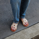 Harie Flats in Hana  Beige & Brown