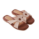 Harie Flats in Hana  Beige & Brown