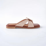 Harie Flats in Hana  Beige & Brown