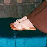 Harie Flats in Hana  Beige & Brown