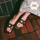 Harie Flats in Hana Espresso Brown