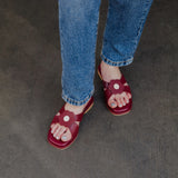 Harie Flats in Hana Maroon