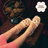 Harmony Flats in Amber Cream