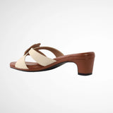 Harmony Heels in Hana Brown & Beige