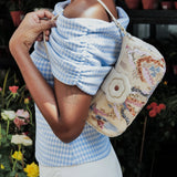 The Iconic Saddle Bag in Hana Sequin