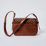 Iconic Sling Bag in Woven Espresso