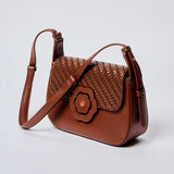 Iconic Sling Bag in Woven Espresso