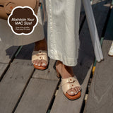 Kai Kitten Heels in Hana Beige