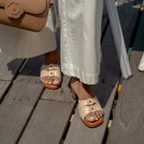Kai Kitten Heels in Hana Beige