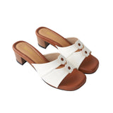 Kai Kitten Heels in Hana White