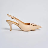 Kasih Kitten Heels in Beige
