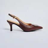 Kasih Kitten Heels in Espresso