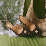 Kasih Kitten Heels in Espresso