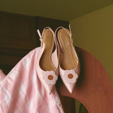 Kasih Kitten Heels in Dusty Pink